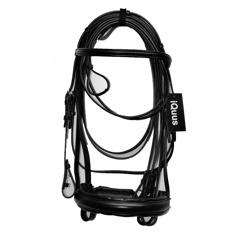Cabezada iQuus SKYLINE doble rienda - Negro
