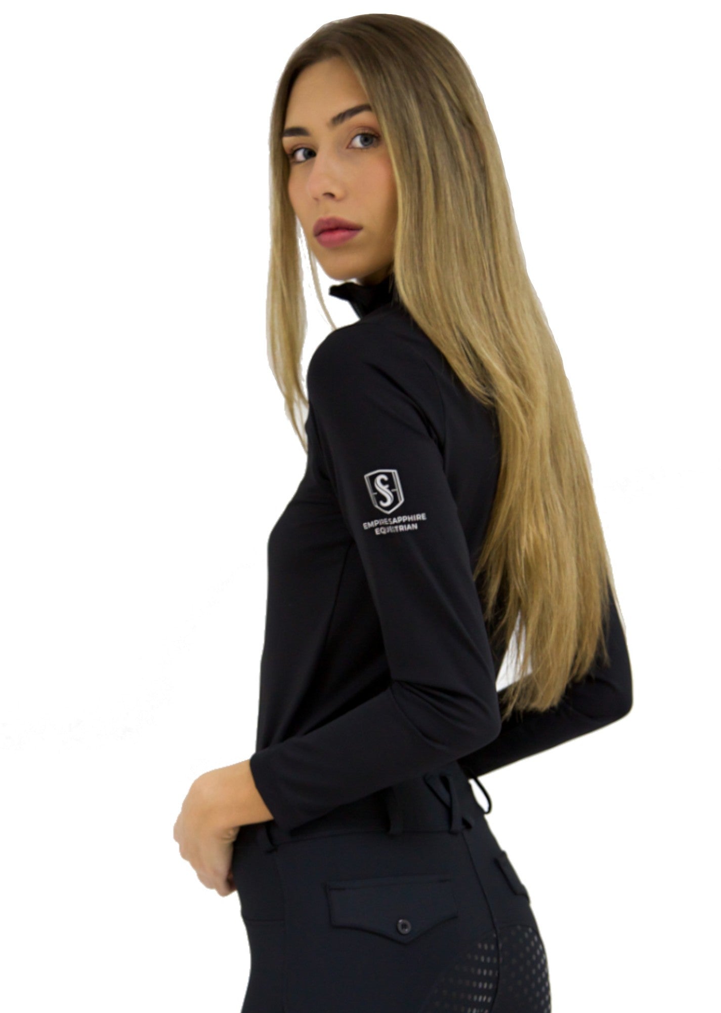 Polo Técnico Equitación ELITé - Negro
