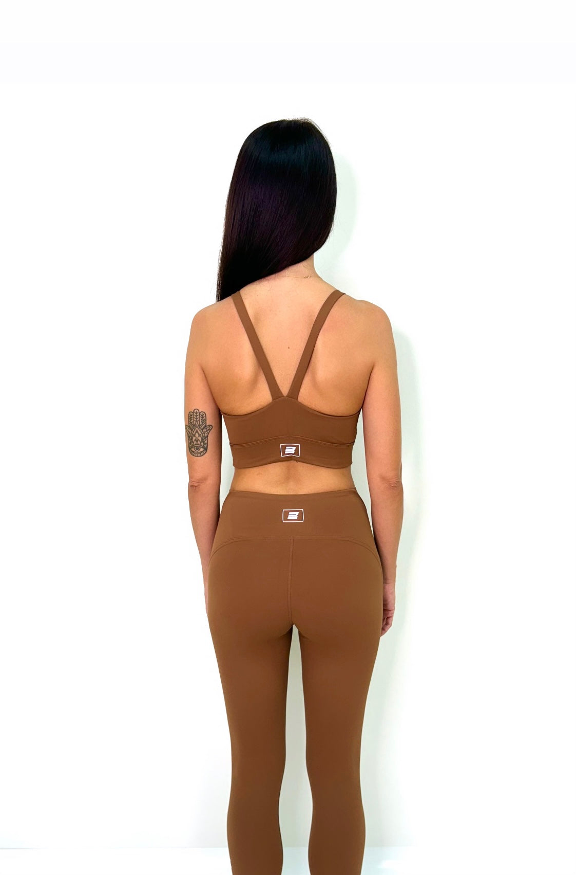V-Line Brown Top