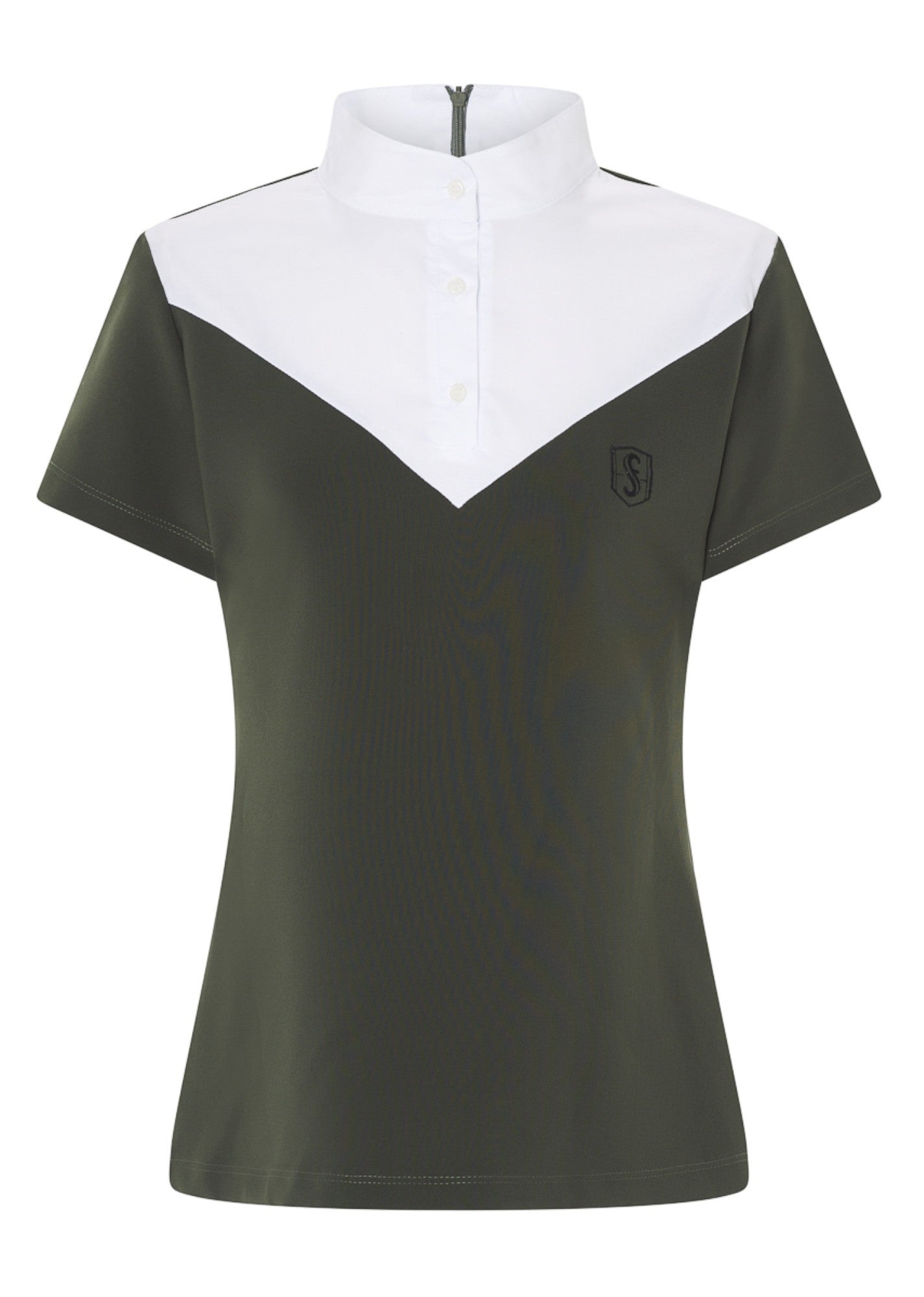 Polo de Concurso NEON manga corta - Verde Oscuro