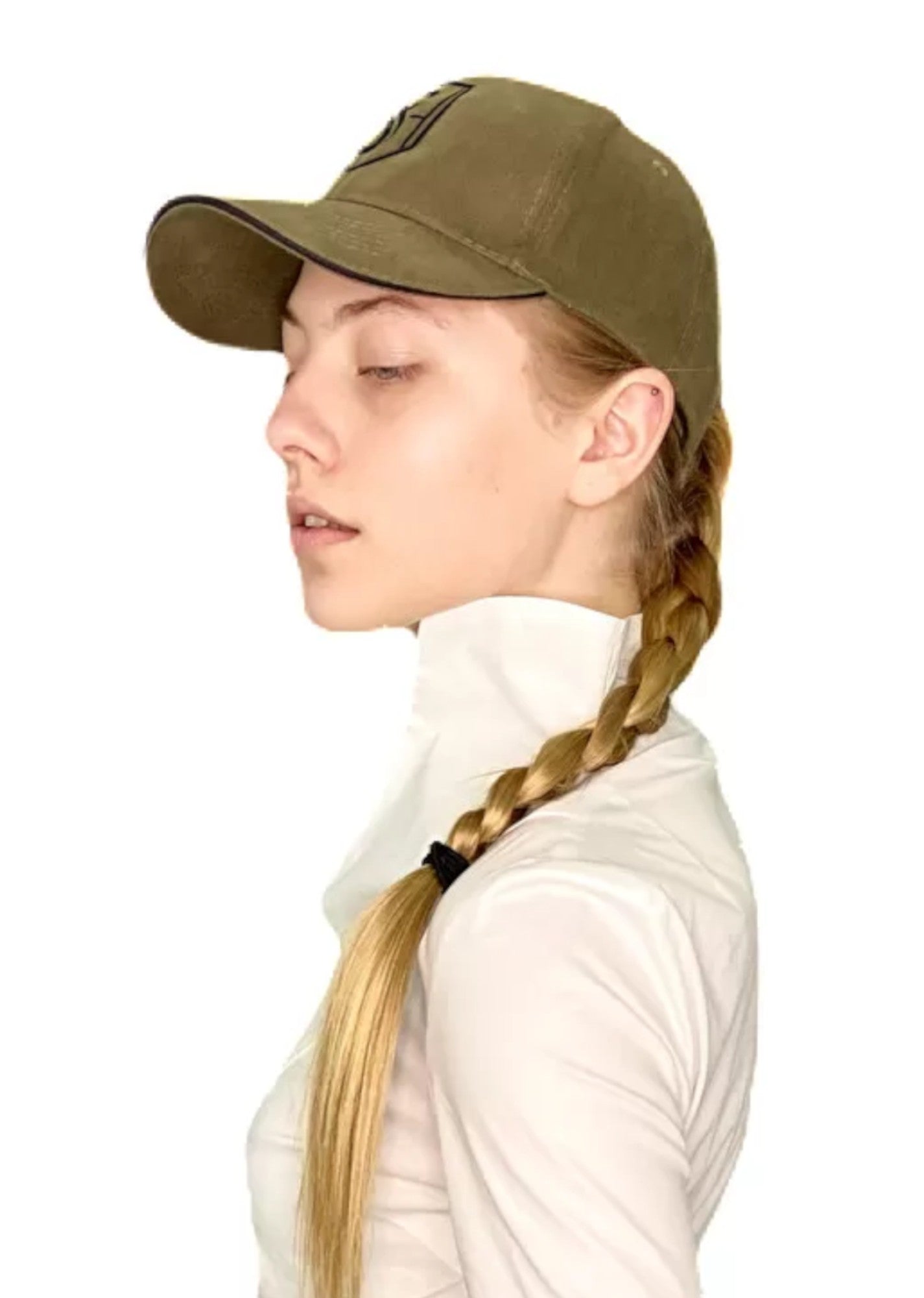 Gorra de algodón con correa de ajuste - Caqui