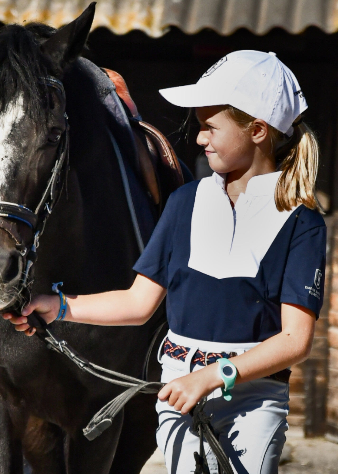 Polo de Concurso ÉLITE manga corta - Azul