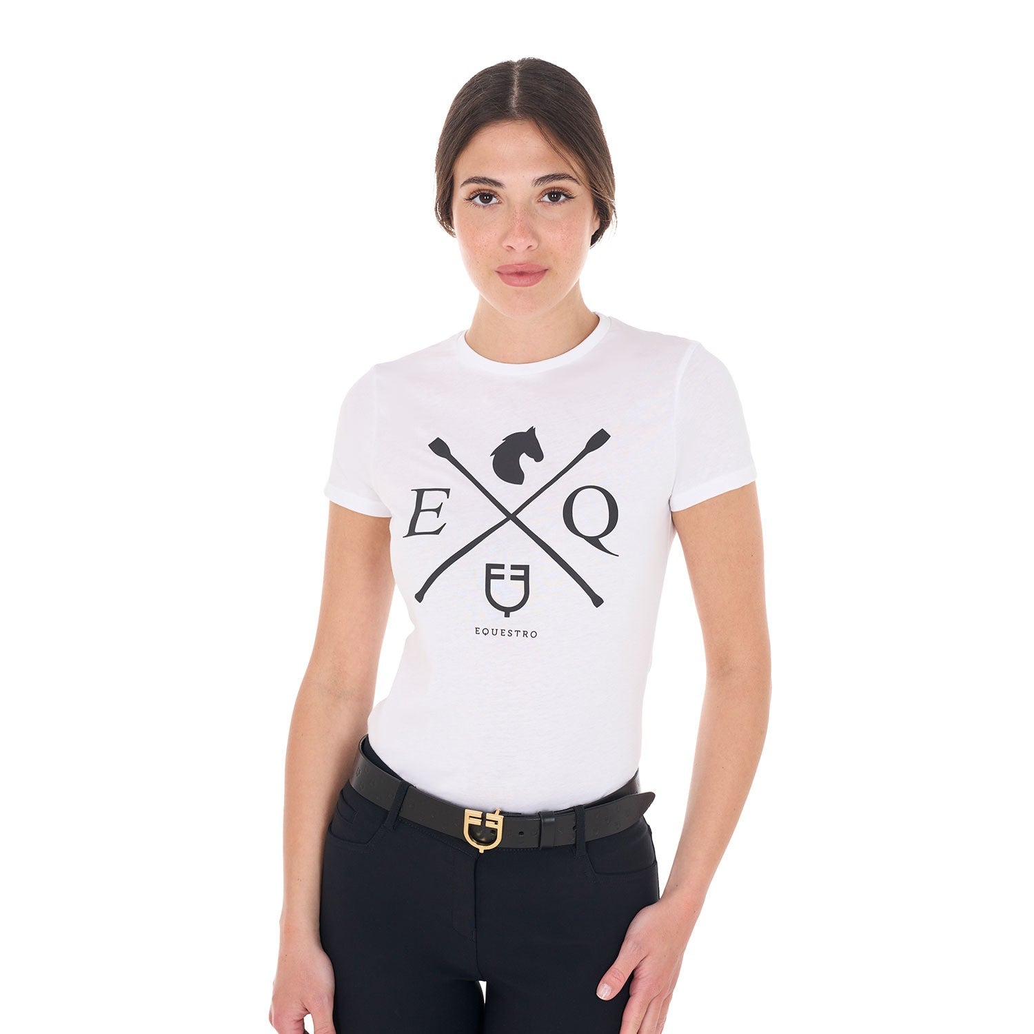 Camiseta de algodón EQ - Blanco