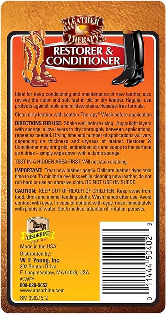Leather Therapy Restorer & Conditioner Absorbing 473 ml