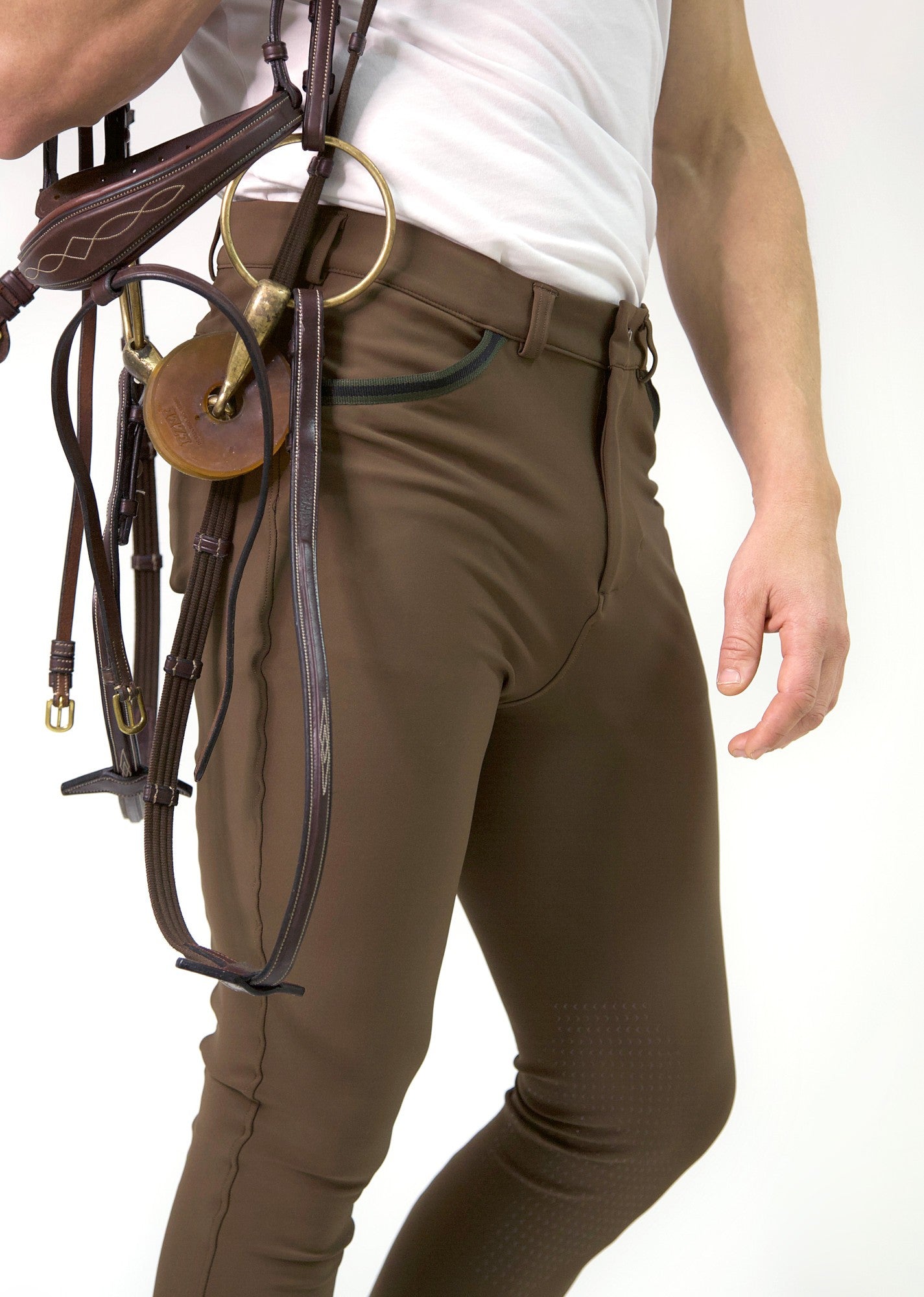 Pantalón Técnico de Equitación ELITé - Knee Grip - Marrón