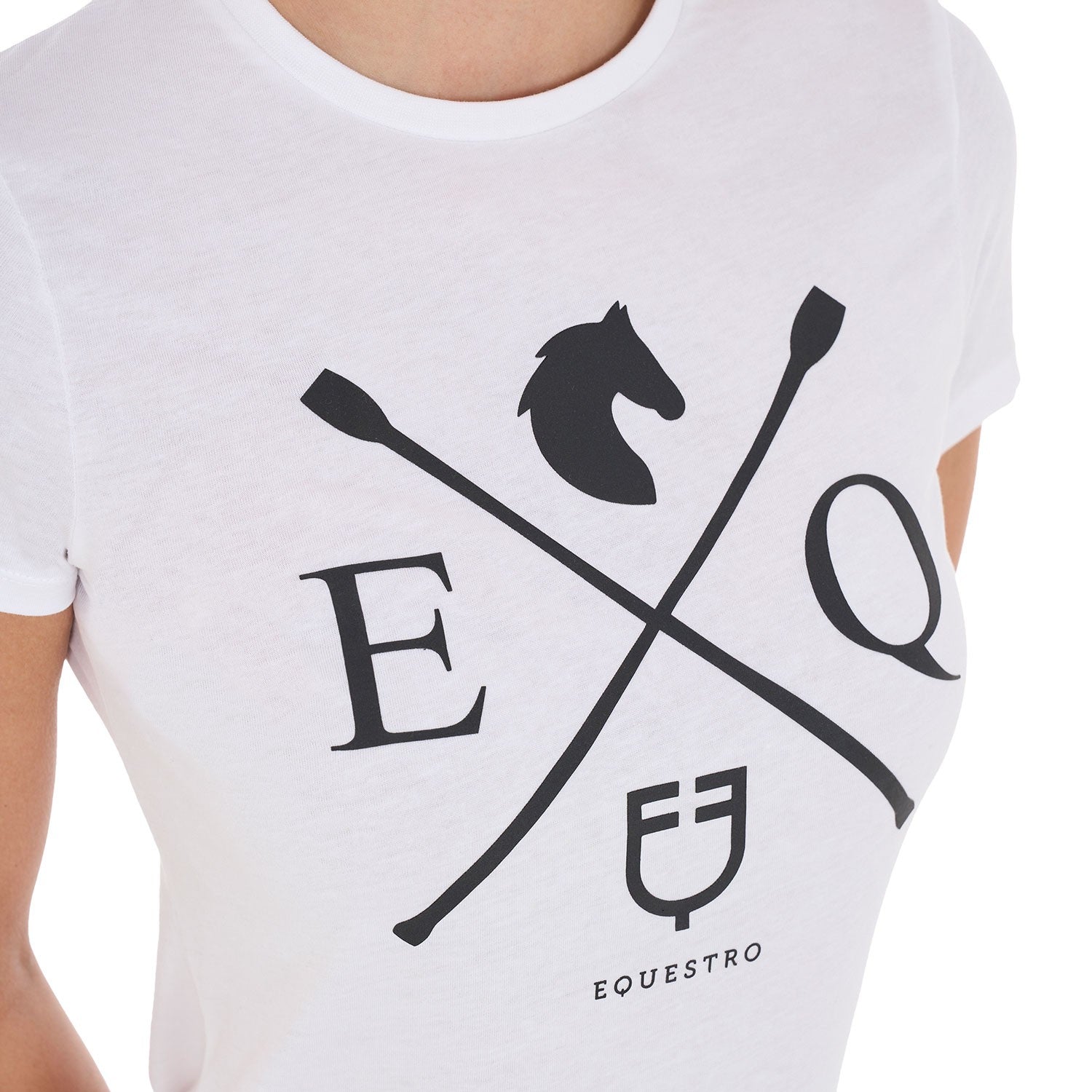 Camiseta de algodón EQ - Blanco