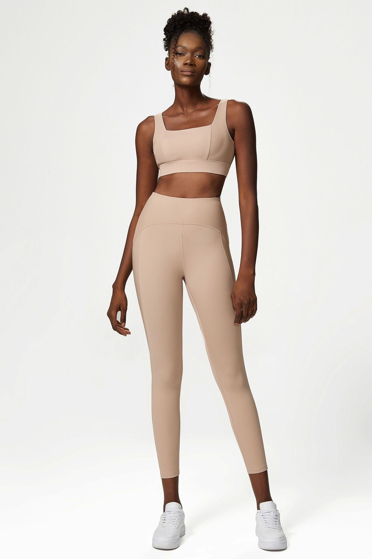 Contrast Fit Slim Camel Set